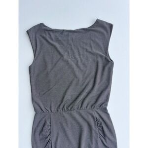 Athleta Dress Women's Small Grey White Striped Sleeveless Career Casual
